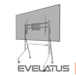 TV bracket NEOMOUNTS  MOVE Go FL50-525WH1 TV trolley - 55-86" - max 76 kg - manual h 106-136 cm - VESA 100x100-900x600 - incl. hardware shelf - lockable 