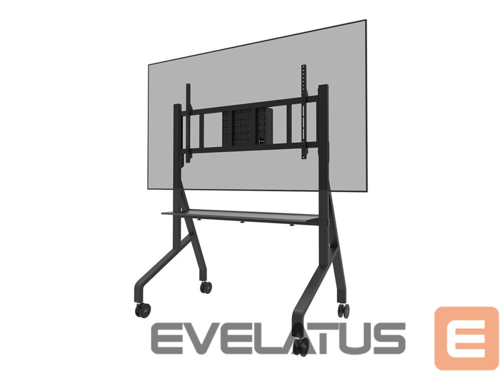TV bracket NEOMOUNTS MOVE Go XL FL50-575BL1 TV trolley - 65-110" - max 125 kg - manual h 129-139 cm - VESA 100x100-1100x600 - incl. hardware shelf - lo