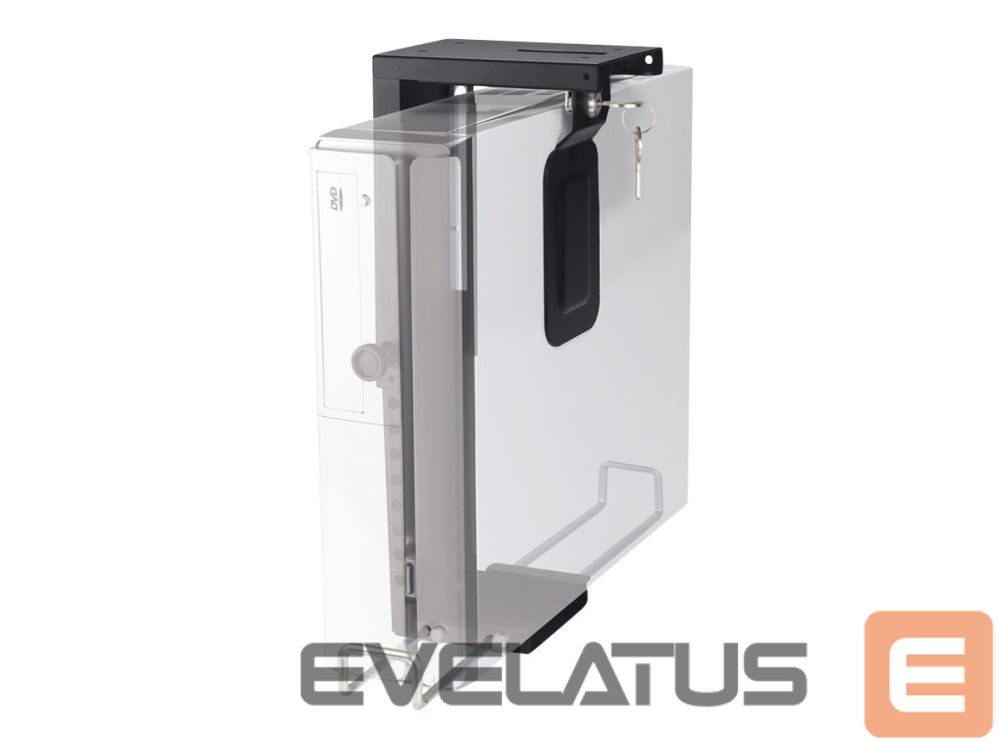 TV bracket NEOMOUNTS CPU-D075BLACK/LK CPU/PC holder - max 10 kg - lockable (incl. lock) - h 20-36 cm - w 5-10 cm - universal - black