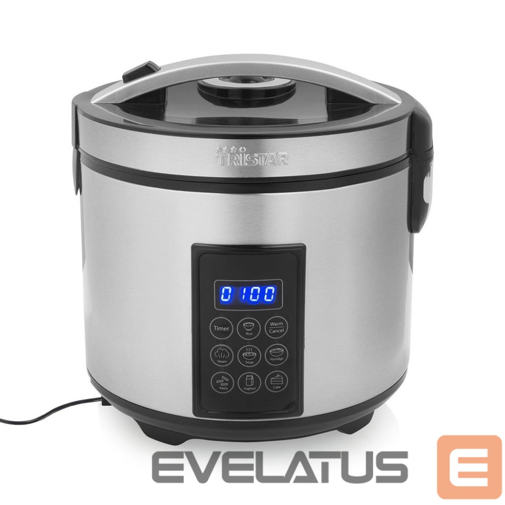 Other small household appliances Tristar Digital Rice and Steam Cooker | RK-6138 | 900 W | 2.2 L | Number of programs 7 | Grey