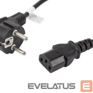 Cable Lanberg  CEE 7/7->IEC 320 C13 power cord 1.8m VDE, black | 