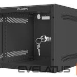 Servers Lanberg  Rack cabinet 10" wall-mount 4U/280x310 (flat pack) with glass door, black | 