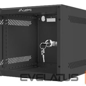 Servers Lanberg  Rack cabinet 10" wall-mount 4U/280x310 (flat pack) with glass door, black | 