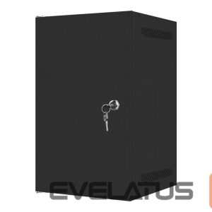 Servers Lanberg  Rack cabinet 10" wall-mount 9U/280x310 for self-assembly with metal door (flat pack), black | 