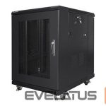 Servers Lanberg  Rack cabinet 19" free-standing 15U/600x800 (flat pack) with mesh door, black | 
