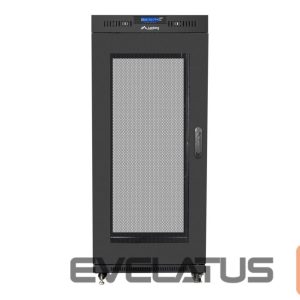 Servers Lanberg  Rack cabinet 19" free-standing 15U/800x1000 (flat pack) with mesh door lCD V2, black | 