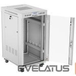 Servers Lanberg  Rack cabinet 19" free-standing 22U/600x800 (flat pack) with glass door lCD V2, grey | 