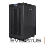Servers Lanberg  Rack cabinet 19" free-standing 22U/800x1000 (flat pack) with mesh door lCD V2, black | 