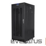 Servers Lanberg  Rack cabinet 19" free-standing 27U/600x800 (flat pack) with mesh door ICD V2, black | 