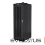 Servers Lanberg  Rack cabinet 19" free-standing 27U/800x1200 (flat pack) with mesh door lCD, black | 