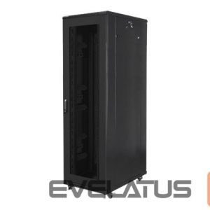 Servers Lanberg  Rack cabinet 19" free-standing 42U/800x1000 (flat pack) with mesh door, black | 