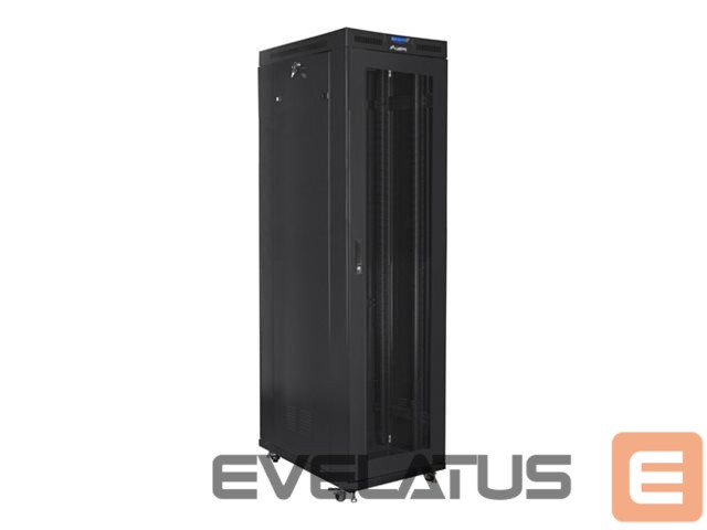 Servers Lanberg Rack cabinet 19" free-standing 47U/800x1000 (flat pack) with mesh door lCD V2, black |
