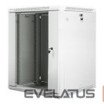 Servers Lanberg  Rack cabinet 19" wall-mount 15U/600x600 (flat pack) with glass door V2, grey | 
