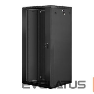 Servers Lanberg  Rack cabinet 19" wall-mount 27U/600x600 (flat pack) V2, black | 