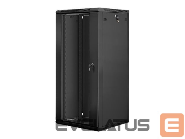 Servers Lanberg Rack cabinet 19" wall-mount 27U/600x600 (flat pack) V2, black |