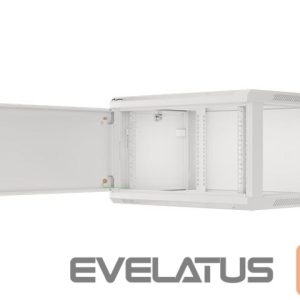 Servers Lanberg  Rack cabinet 19" wall-mount 6U/600x450 for self-assembly with metal door (flat pack), grey | 