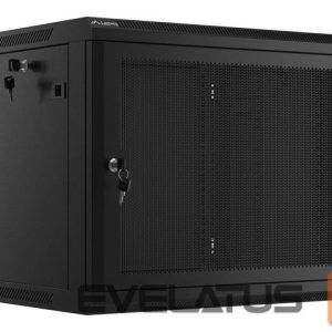 Servers Lanberg  Rack cabinet 19" wall-mount 9U/600x450 with perforated door (flat pack), black | 