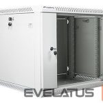 Servers Lanberg  Rack cabinet 19" wall-mount 9U/600x600 (flat pack) with glass door V2, grey | 