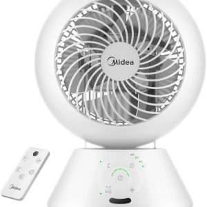 Fan Midea  Fan | MDF24JRW TurboForce | Table Fan | White | Number of speeds 5 | Oscillation | Remote control 