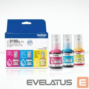Printer accessories Brother  BTD100CLVAL 3 Bottles Value Pack, C/M/Y 