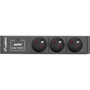 Servers Lanberg  Power Distribution Unit (PDU) 10" 1U 16A 2m 3x French Outlets | PDU-03E-0200-BK 