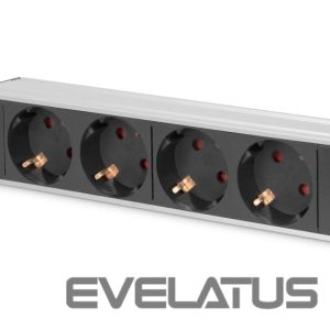 Perfume, Deodorants, Shower gels Digitus  | 10” Socket Strip with Aluminum Profile, 4-way safety sockets | DN-95418 