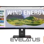 Monitor Lenovo  ThinkVision | T34WD-40 | 34 " | VA | 21:9 | 120 Hz | 4 ms | 3440 x 1440 pixels | 300 cd/m² | HDMI ports quantity 1 | Eclipse black | Warranty 36 month(s) 