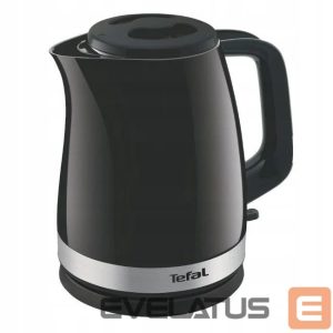 Teapot TEFAL  Kettle | KO150F30 Delfini Vision | Electric | 2400 W | 1.5 L | Plastic | 360° rotational base | Black/Stainless steel 