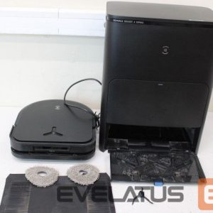 Vacuum cleaner Ecovacs  SALE OUT.  DEEBOT X5 OMNI Vacuum cleaner, Robot, Wet&Dry, Operating time 164 min, Dust bin 0,25 L, 6400mAh, Black + Auto-empty statio |  Robotic Vacuum Cleaner | DEEBOT X5 OMNI | Wet&Dry | Operating time (max) 164 min | Lithium-Ion | 6400 mAh | Dust capacity 0.25 L | 12800 Pa | Black | USED, DIRTY, NO DUST BAGS, SCRATCHED 
