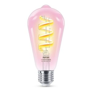 LED bulb WIZ  Philips Smart WiFi Filament Clear ST64 RGB | E27 | 6.3 W | Full colour 