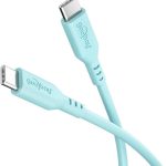 Cable Goobay  USB-C Silicone Cable, 1.5 m, turquoise 