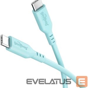 Cable Goobay  USB-C Silicone Cable, 1.5 m, turquoise 