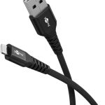 Cable Goobay  Lightning USB-A Supersoft Textile Cable with Metal Plugs, 2 m, black 