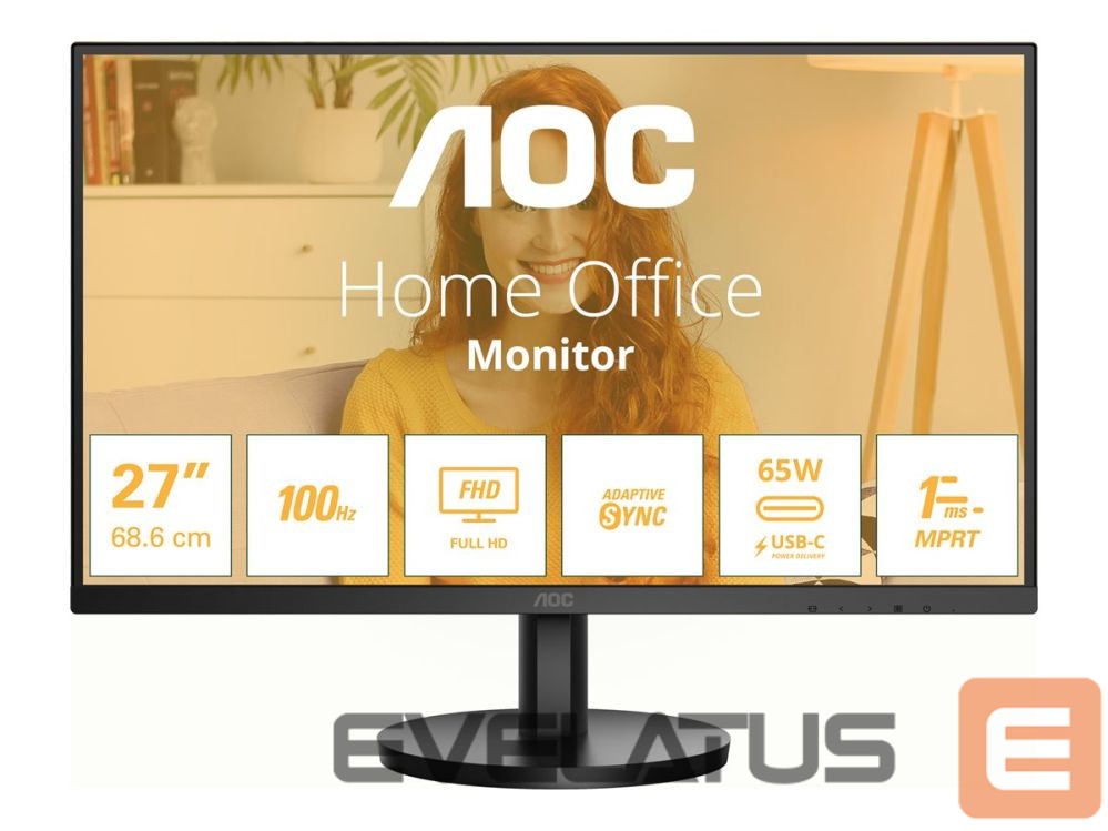 Monitor AOC 27B3CA2 27" IPS/16:9/1920x1080/250cd/m2/1ms HDMI, USB, Headphone out |