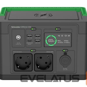 Servers Schneider Electric  APC OffGrid Portable Power Station 330, 230V, 332Wh Lithium-ion, LCD, 2 CEE 7/3 Schuko outlets, Sinewave, 3 USB-A, 1 USB-C, Wireless Charger | 