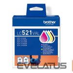 Printer accessories Brother  LC521VAL Inkjet Cartridge Value Pack C/M/Y/K | 