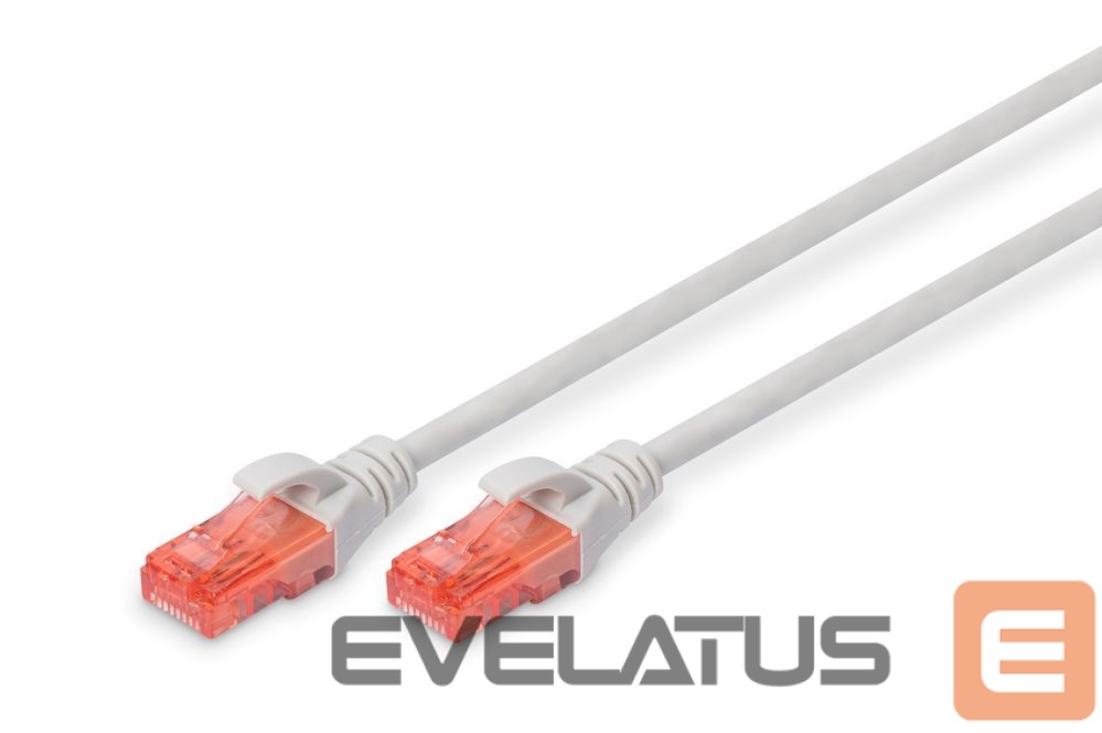 Converter Digitus CAT 6 U/UTP | Patch cord | Length 3 m | Grey