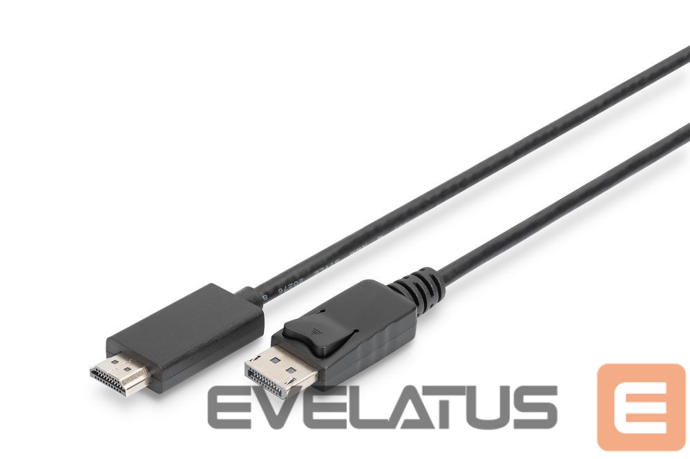 Monitor accessory Digitus Adapter Cable, DP - HDMI type A | DisplayPort to HDMI | 2 m