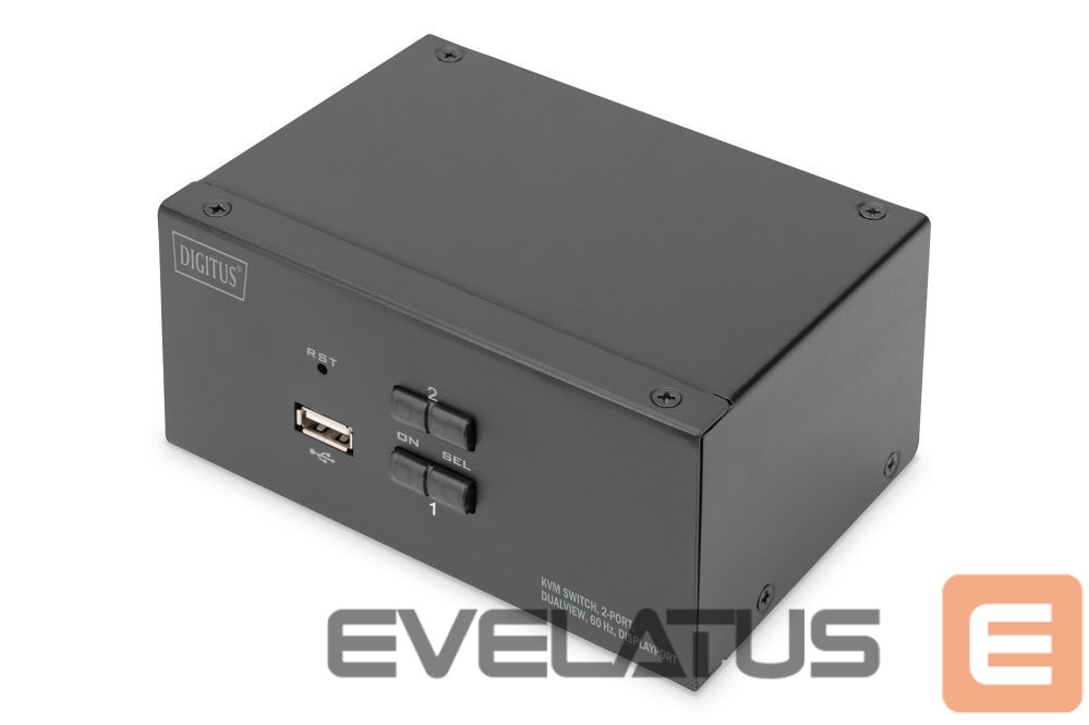 Server - Other Accessories Digitus KVM Switch, 2-Port, Dual Display, 4K, DisplayPort | DS-12862
