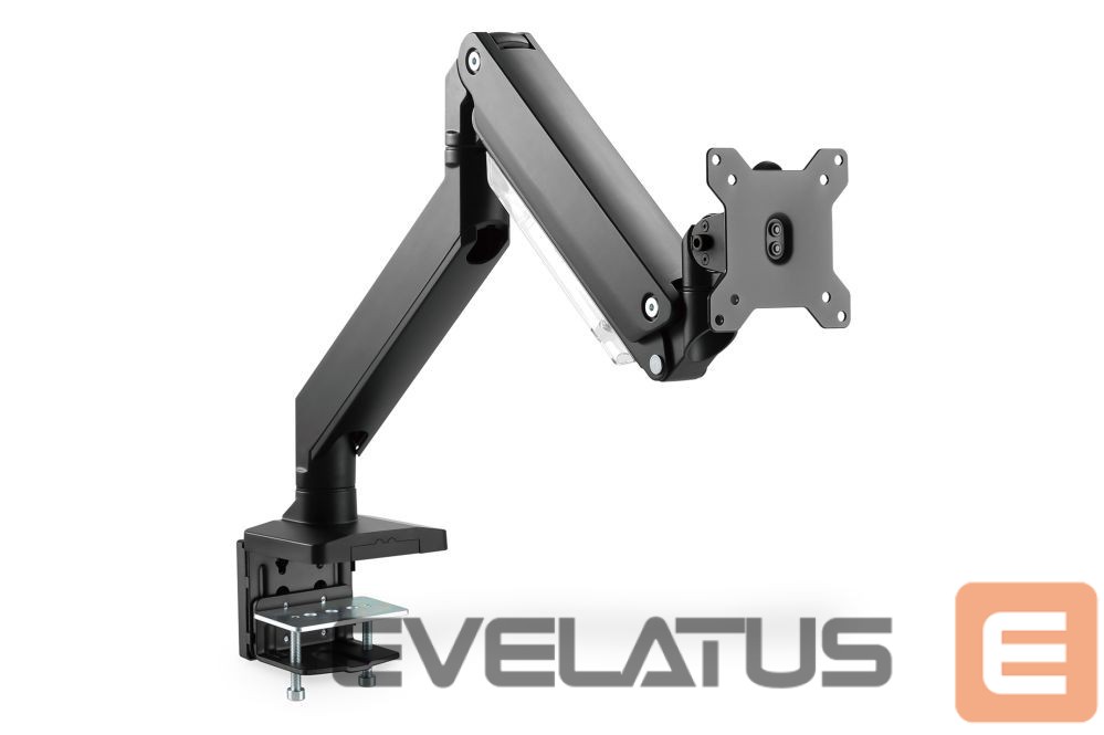 TV bracket Digitus Desk Mount | Universal Single Monitor Mount with Gas Spring and Clamp Mount | Adjustable Height, Rotate, Tilt, Swivel | 15-35 " | Maximum weight (capacity) 15 kg | Black