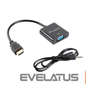 Monitor accessory Lanberg  HDMI, Mini Jack 3.5 mm, VGA Adapter | AD-0017-BK | 20 m 
