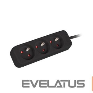 Servers Lanberg  Cable Power Strip, 3X French Outlets Quality-Grade Copper, 1.5 m | PS0-03E-0150-BK 
