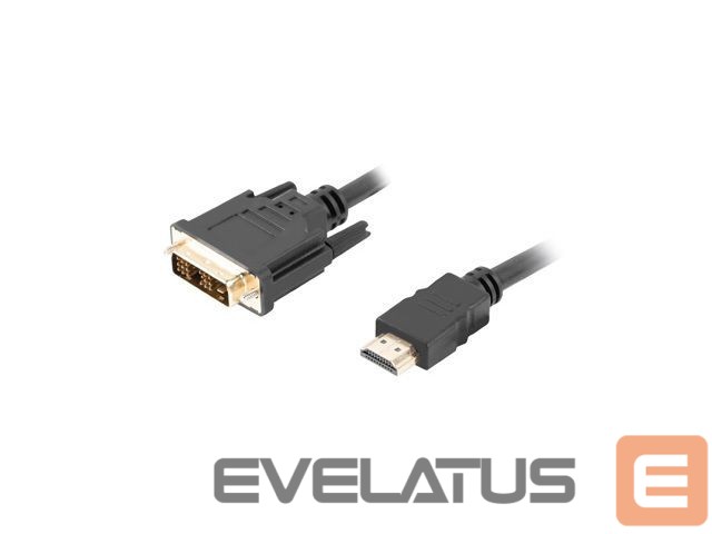 Monitor accessory Lanberg HDMI to DVI-D Cable, Single Link with Gold-Plated Connectors | CA-HDDV-10CC-0018-BK | HDMI to DVI-D | 1.8 m