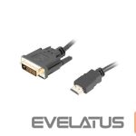 Monitor accessory Lanberg  HDMI to DVI-D Cable Dual Link with Gold-Plated 4K Connectors | CA-HDDV-20CU-0018-BK | HDMI to DVI-D | 1.8 m 