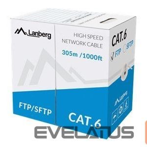 Monitor accessory Lanberg  LAN Cable Cat.6 FTP, Solid CU Grey CPR + Fluke Passed | LCF6-11CU-0305-S | 305 m 