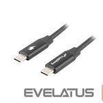 Monitor accessory Lanberg  USB-C 2.0 Cable, Quick Charge 4.0 | CA-CMCM-40CU-0018-BK | USB Type-C to USB Type-C | 1.8 m 