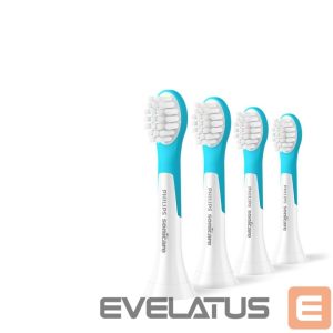 Toothbrush Philips  Toothbrush Heads | HX6034/90 Sonicare For Kids3+ | Heads | For children | Number of brush heads included 4 | White/Blue 