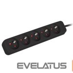 Servers Lanberg  Cable Power Strip, 5X French Outlets Quality-Grade Copper, 3 m | PS0-05E-0300-BK 