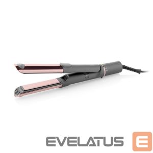 Hair straightener ETA  Hair Straightener and Curler | 132390000 Fenité Exclusive 2-in-1 | Ceramic heating system | Temperature (min) 140 °C | Temperature (max) 200 °C | Number of heating levels 5 | 1700 W | Grey/Pink 