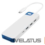 Wireless headphones HYPER  Drive Flex 8 Port USB-C Hub, Blue | 